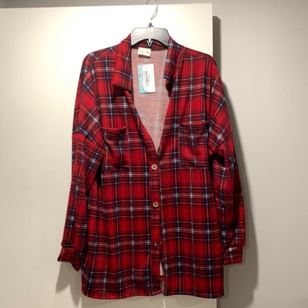 BNWT Lovely Melody Plaid Shirt